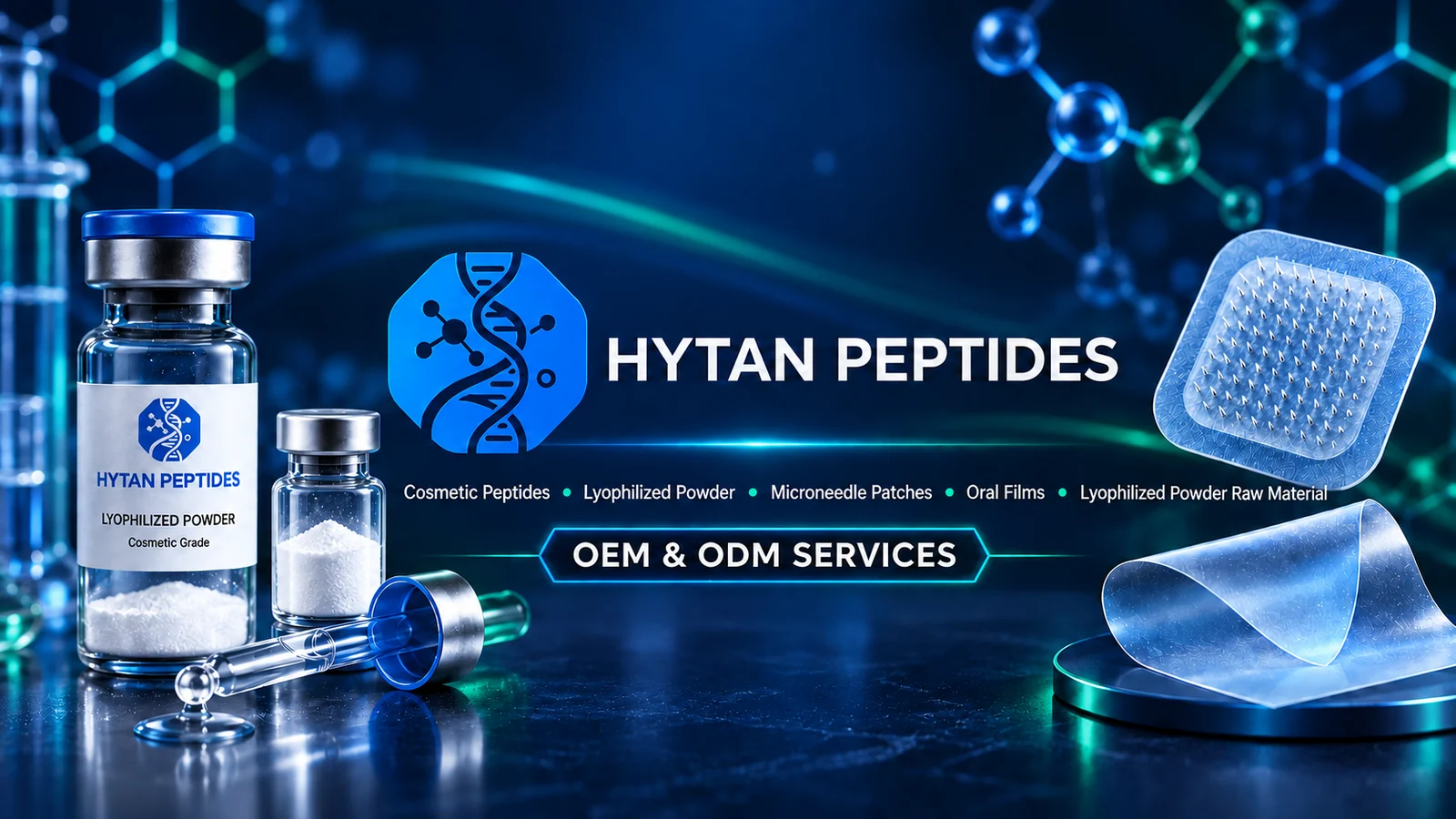 Hytan Peptides product formats and OEM ODM capabilities