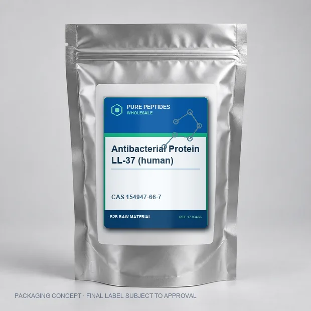 Antibacterial Protein LL-37 (human) packaging concept