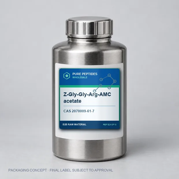 Z-Gly-Gly-Arg-AMC acetate packaging concept